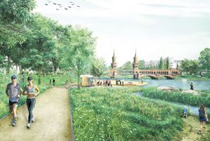 Entwurf zeigt Neugestaltung des Spree-Uferbereichs
