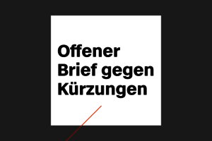 Text: Offener Brief gegen Kürzungen