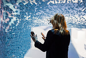 Simulation von Prozessen in der Beuth-CAVE(Foto: Villwock)