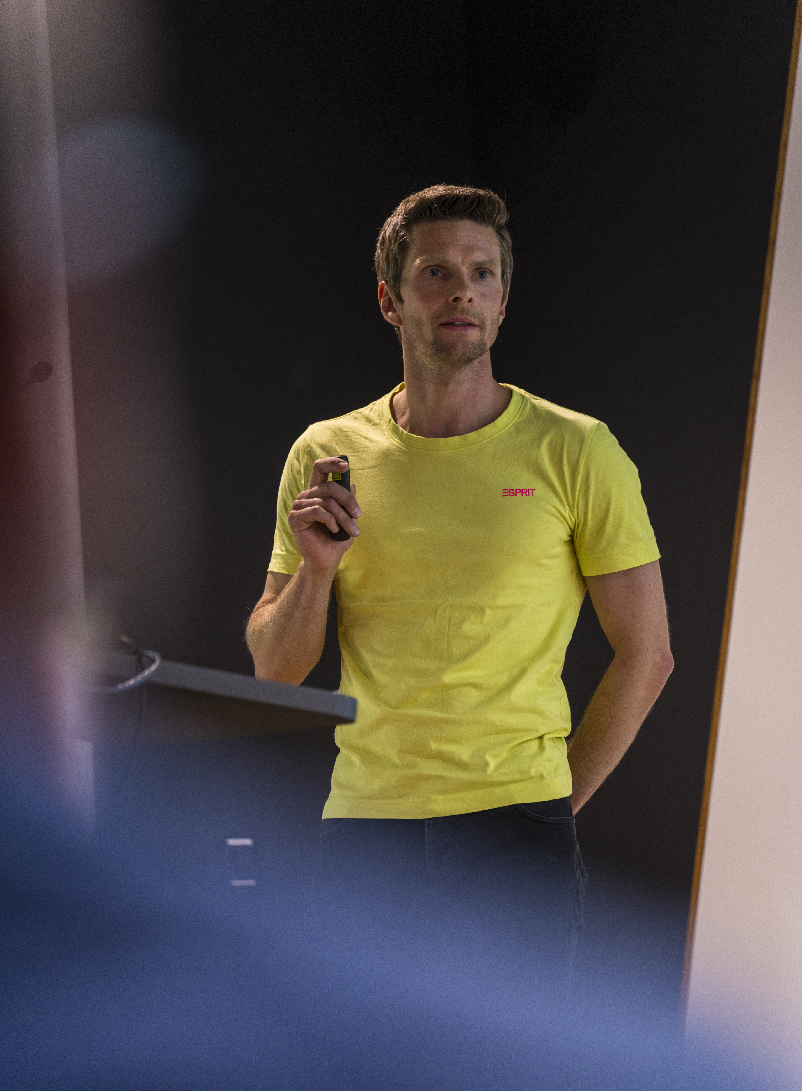 Robert Teichmann bei einer Präseentation