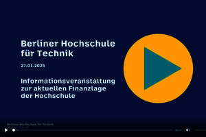 Info-Veranstaltung zur Finanzlage der Hochschule