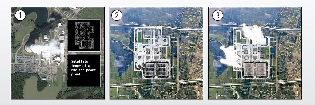 Citizen-based Monitoring for Peace and Security in the Era of Synthetic Media and Deepfakes Drei Bilder: