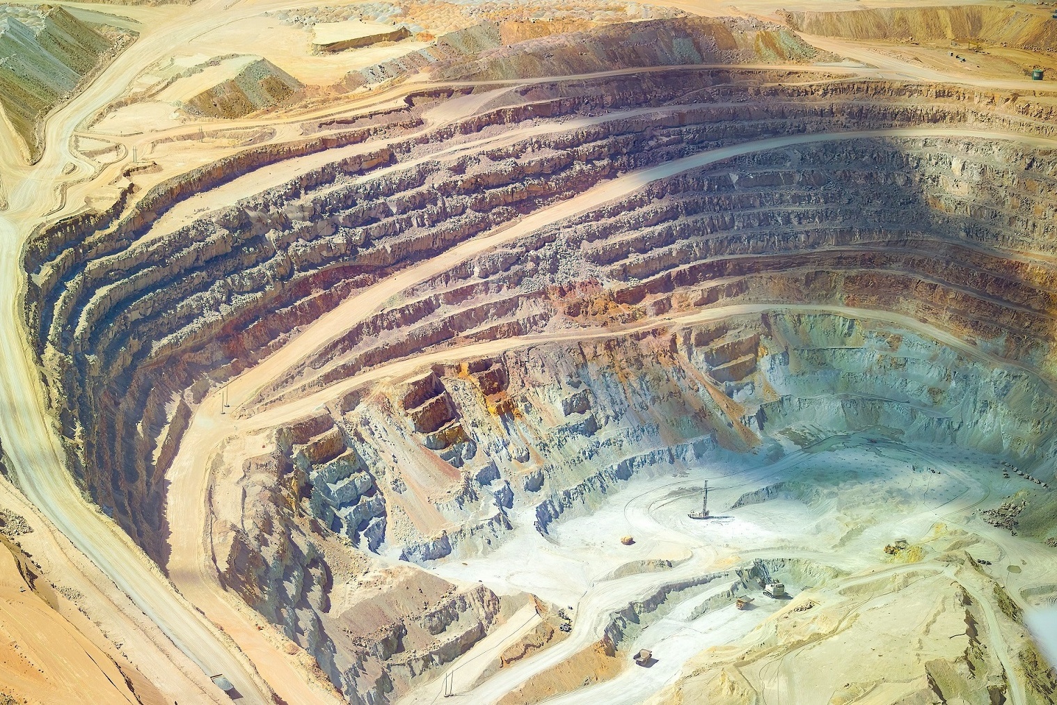 Kupfermine in der Atacama Wüste in Nord-Chile