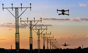 Symbolbild für Drohnensicherheit und Resilienz in Europa