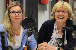 Dr. Julia Neuhaus und Prof. Dr. Antje Ducki im Ausnahmestudio