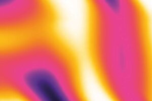 Thermokarte mit abstrakten Farbverläufen in kalten und warmen Farben und einem unscharfen Infrarotmuster im Hintergrund.