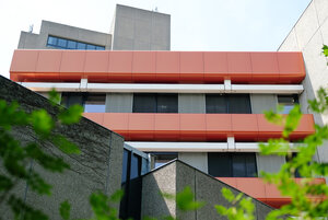 Erneuerte Fassade des Hauses Grashof