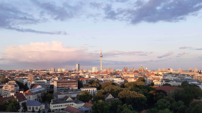 Blick über Berlin mit Fernsehturm