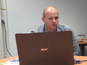 Alumni Face to Face - Martin Oehmke im Dialog mit Studierenden. Foto: Przesdzing