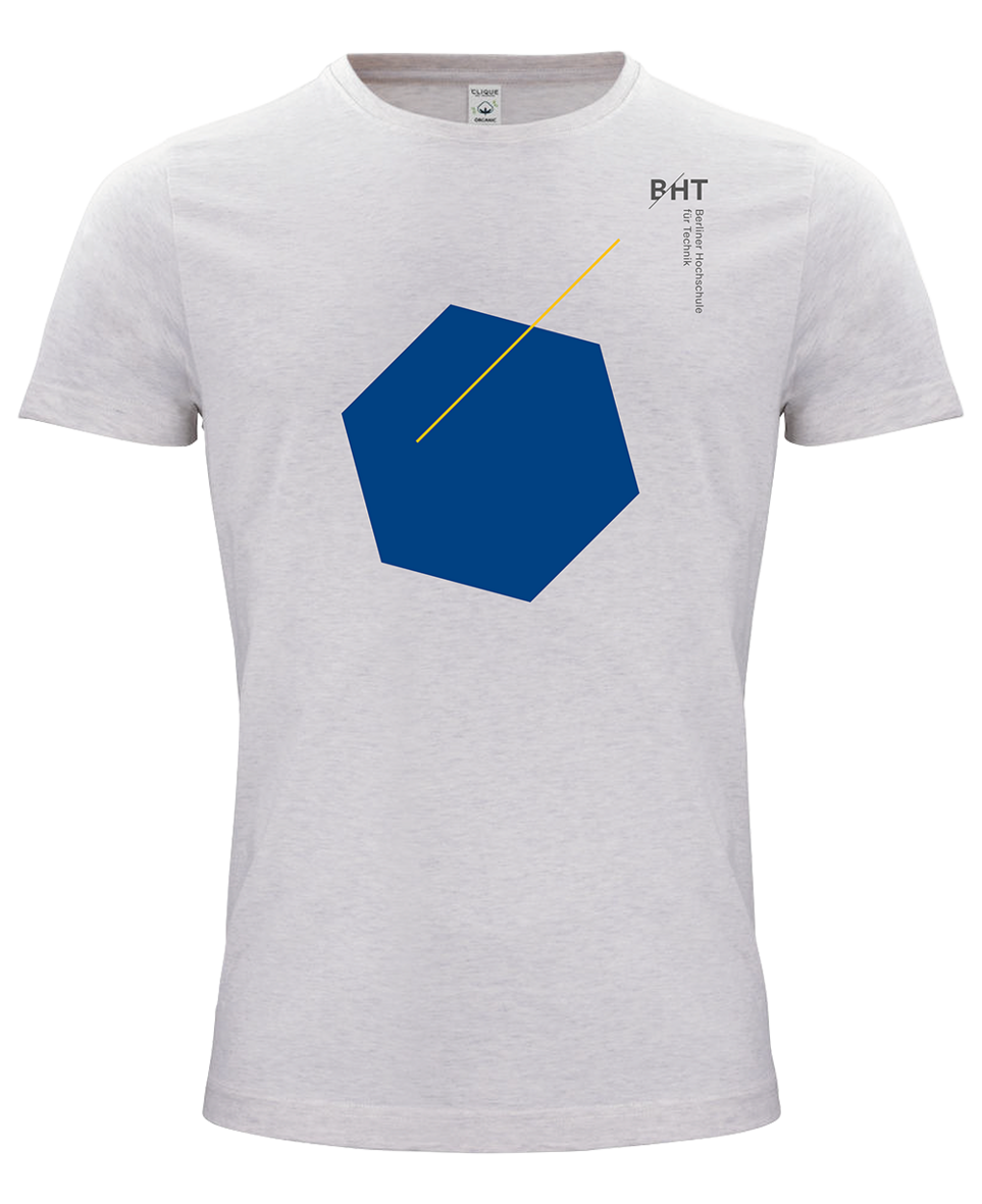 BHT T-Shirt Hexagon blau
