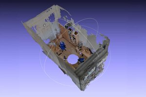 Digitale Darstellung eines Raums