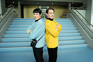 Commander Spock und Captain Kirk sind zu Gast an der Beuth Hochschule (Foto: Screen Based Media)