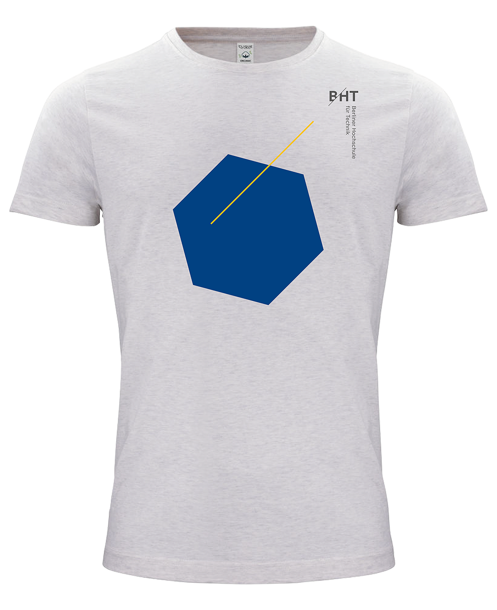 BHT T-Shirt Hexagon blau