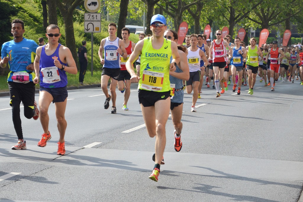 Niels Bubel auf dem Weg zur Ziellinie (Foto: Linda Michalk)